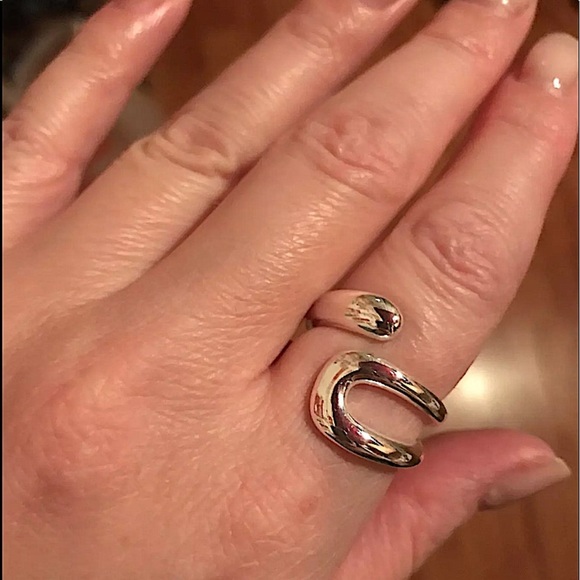 Sterling Silver Geometric Two Piece Ring Set - Picture 9 of 12